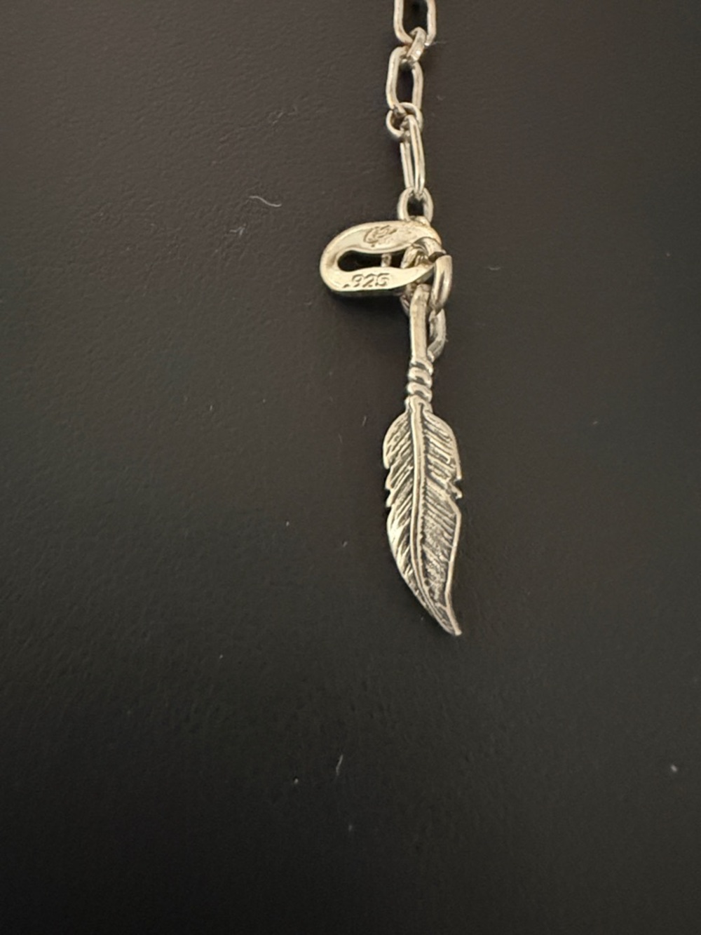 19 “ Carolyn Pollack turquoise Silver Sterling necklace with signature charm. - Picture 3 of 3